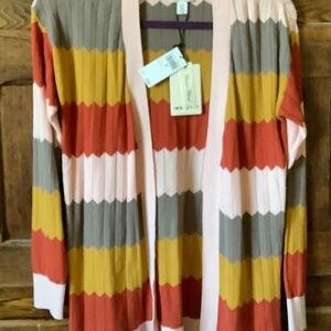 INDUSTRY Colorful stripe cardigan. XS